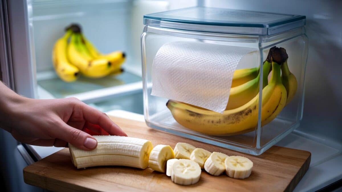 Bananas stay fresh for 26 days without turning brown if stored with 1 kitchen item
