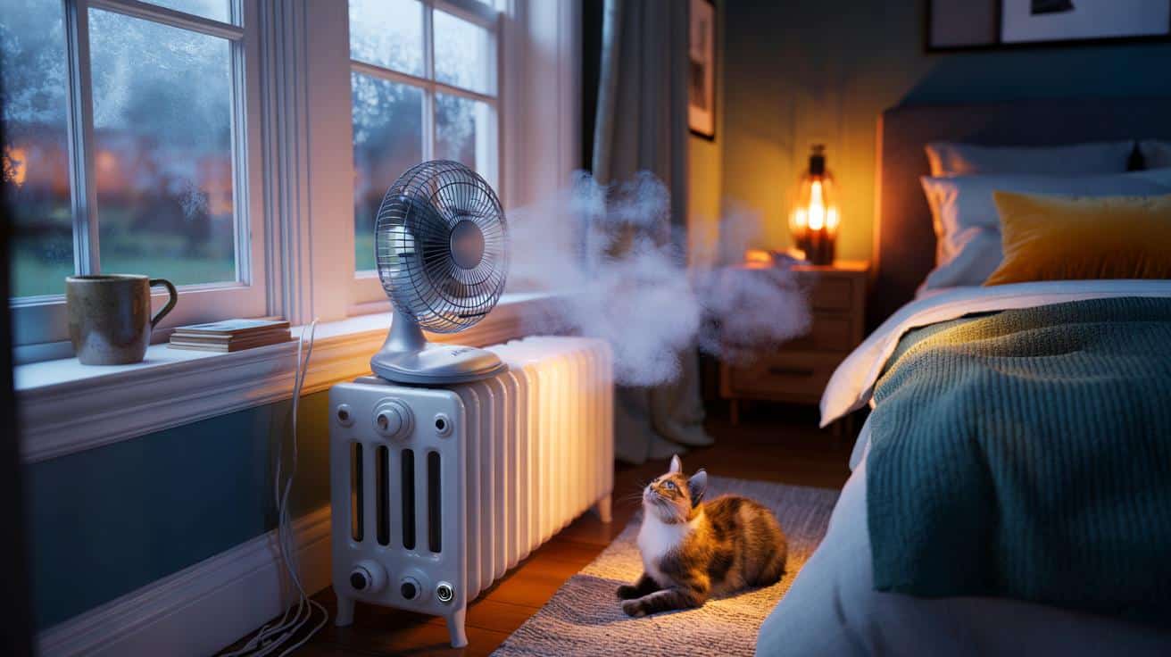 Radiators work better and feel warmer if you use 1 common bedroom object on them