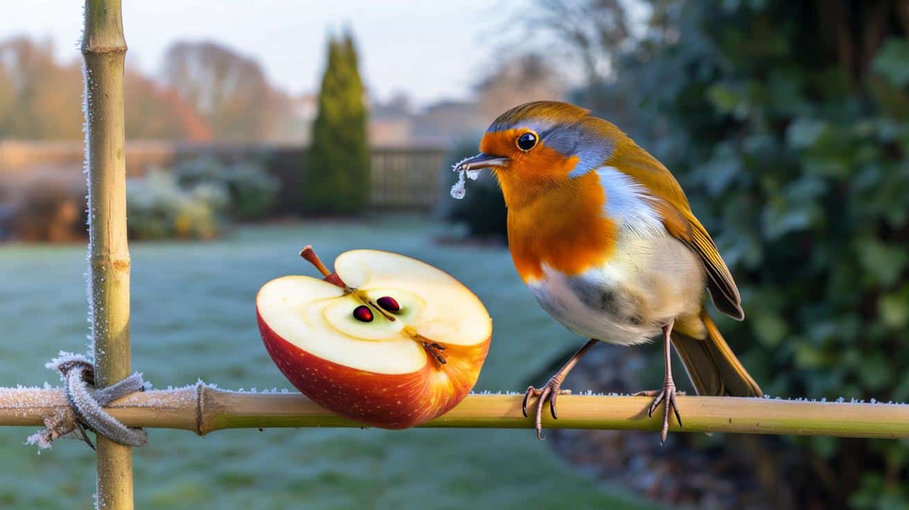 Robins will keep returning to your garden if you place 1 fruit outside in November